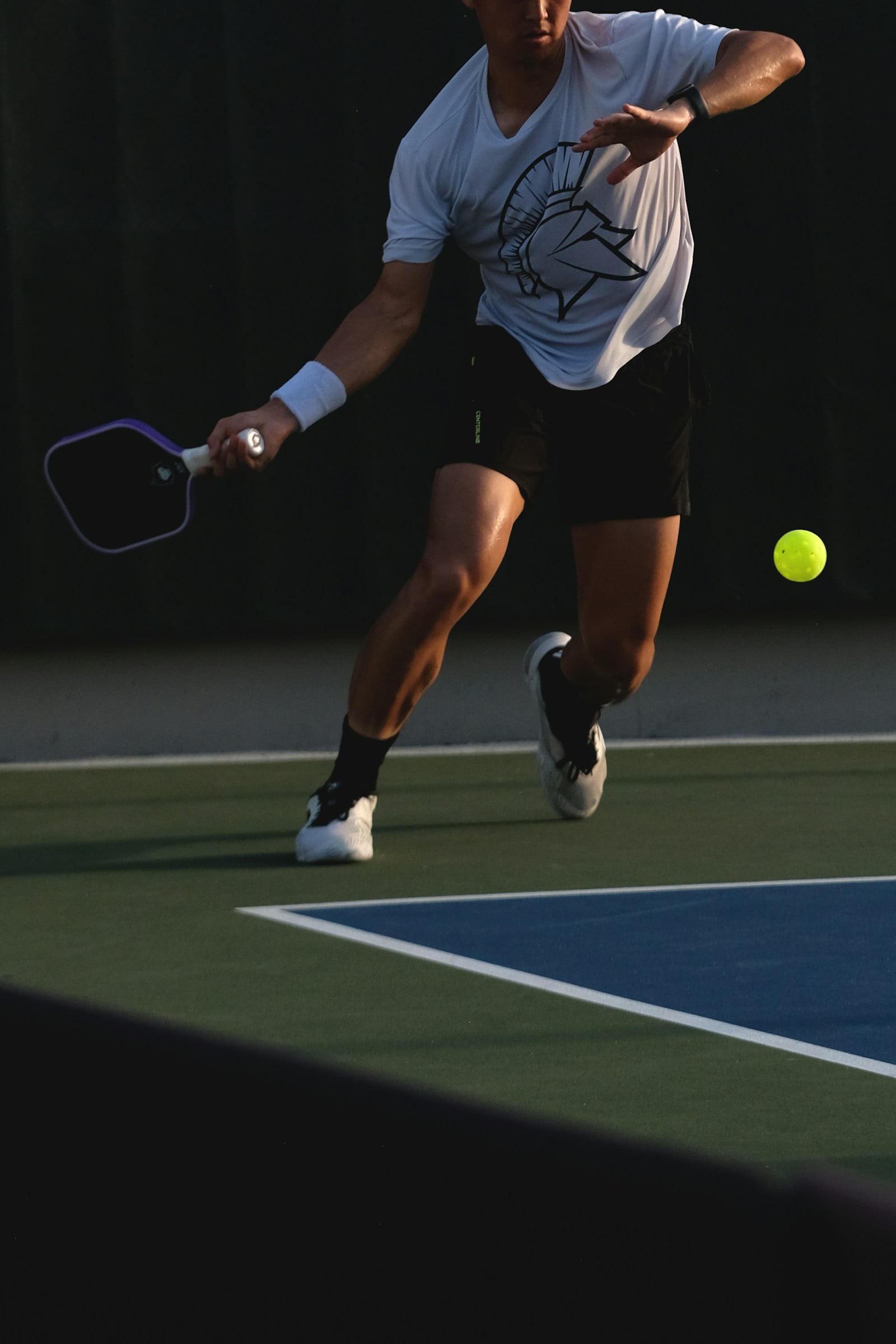 Pickleball in action